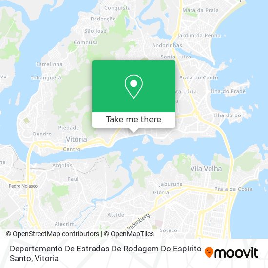 Departamento De Estradas De Rodagem Do Espírito Santo map