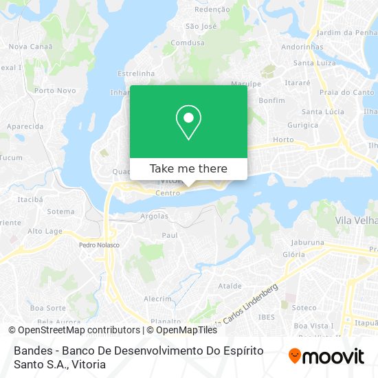 Bandes - Banco De Desenvolvimento Do Espírito Santo S.A. map