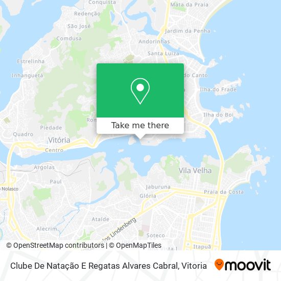 Clube De Natação E Regatas Alvares Cabral map