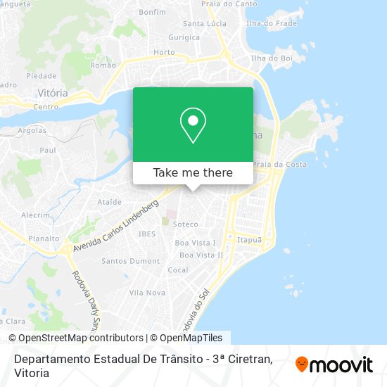 Departamento Estadual De Trânsito - 3ª Ciretran map
