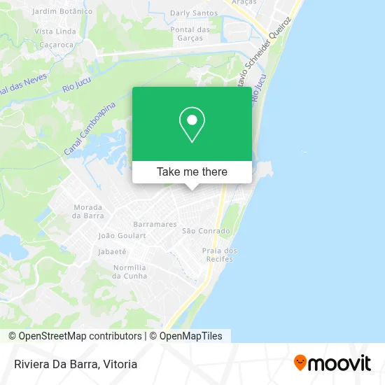 Riviera Da Barra map