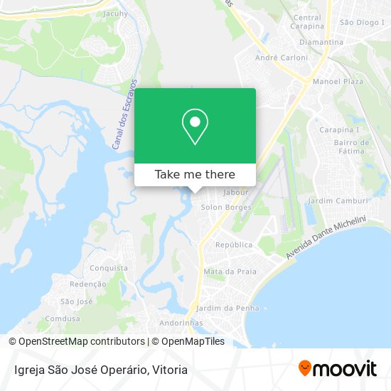 Igreja São José Operário map