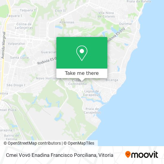 Cmei Vovó Enadina Francisco Porciliana map