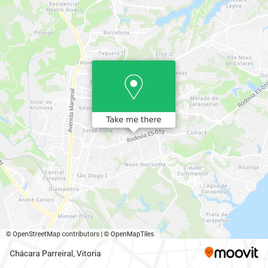 Chácara Parreiral map