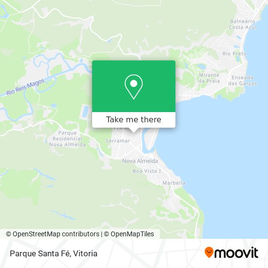 Parque Santa Fé map