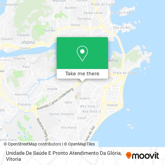 Mapa Unidade De Saúde E Pronto Atendimento Da Glória