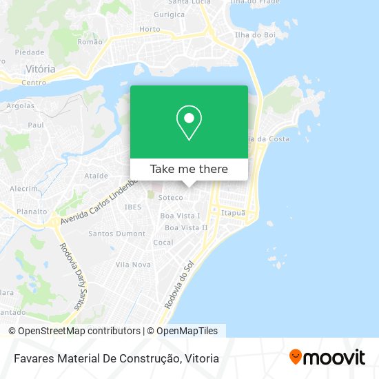 Favares Material De Construção map