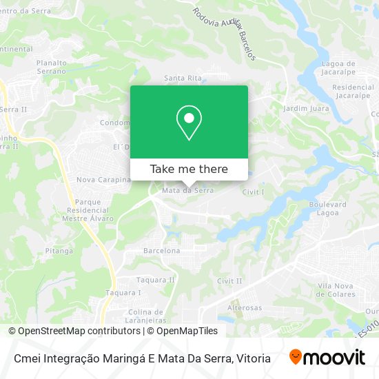 Cmei Integração Maringá E Mata Da Serra map