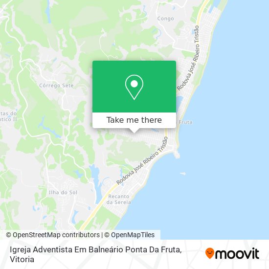 Igreja Adventista Em Balneário Ponta Da Fruta map