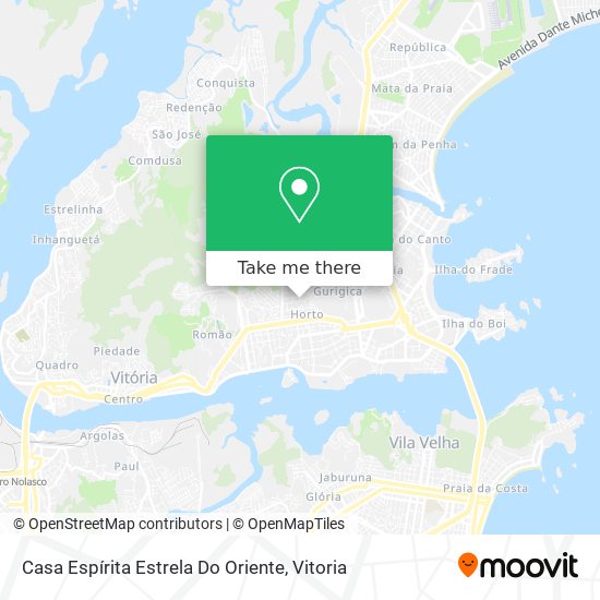 Casa Espírita Estrela Do Oriente map