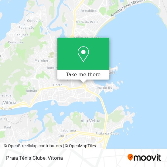 Mapa Praia Ténis Clube