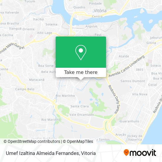 Umef Izaltina Almeida Fernandes map