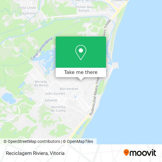 Reciclagem Riviera map