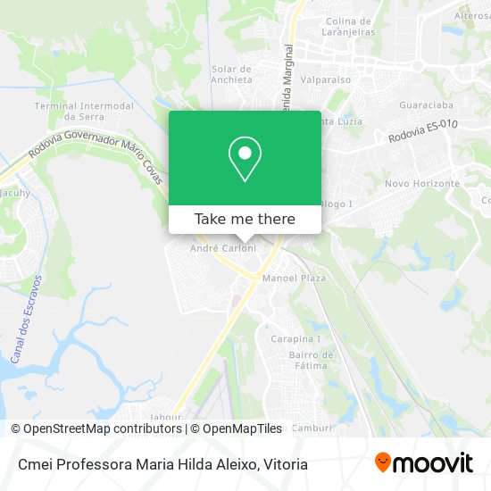 Cmei Professora Maria Hilda Aleixo map