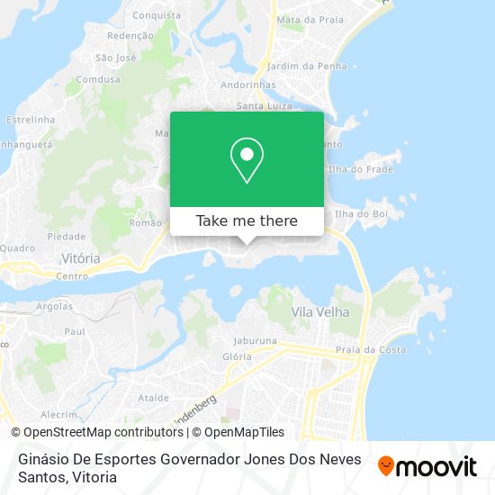 Mapa Ginásio De Esportes Governador Jones Dos Neves Santos