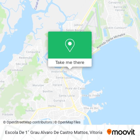 Mapa Escola De 1˚ Grau Alvaro De Castro Mattos