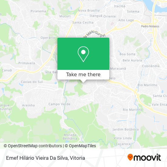 Emef Hilário Vieira Da Silva map