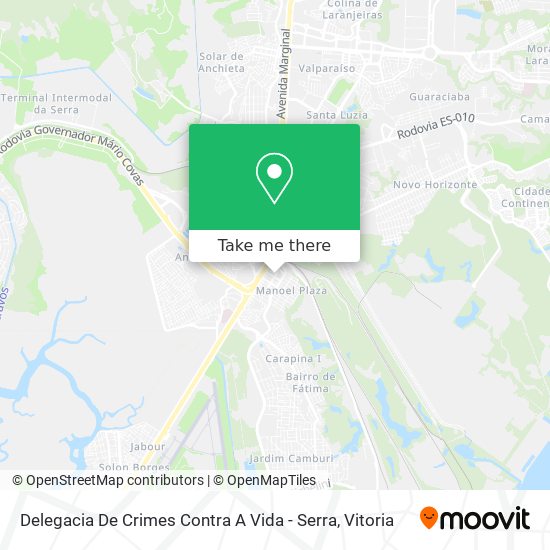 Delegacia De Crimes Contra A Vida - Serra map