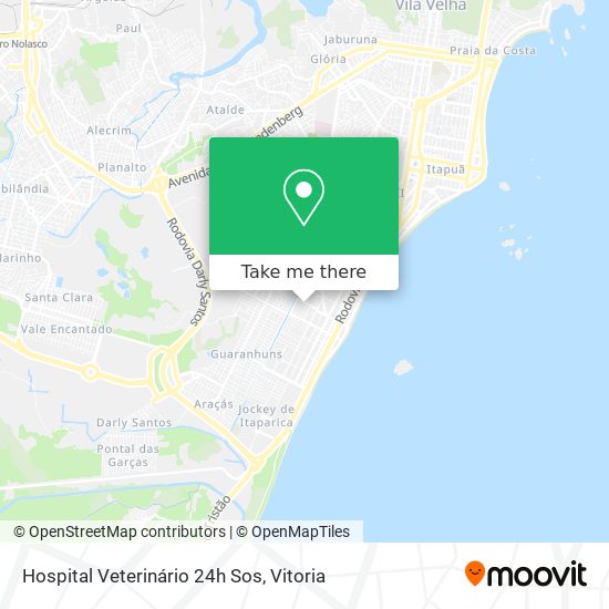 Mapa Hospital Veterinário 24h Sos