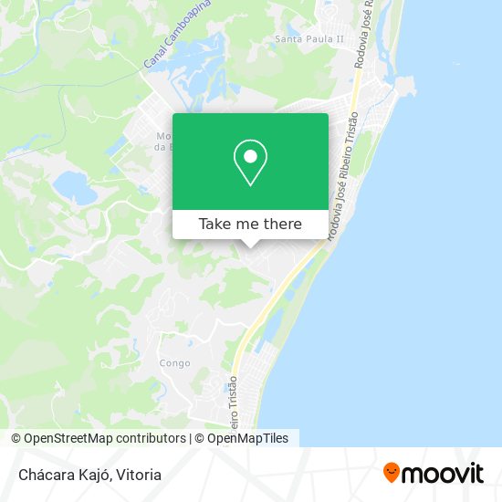 Chácara Kajó map