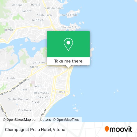 Champagnat Praia Hotel map