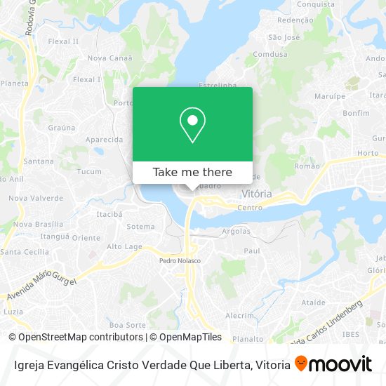 Igreja Evangélica Cristo Verdade Que Liberta map