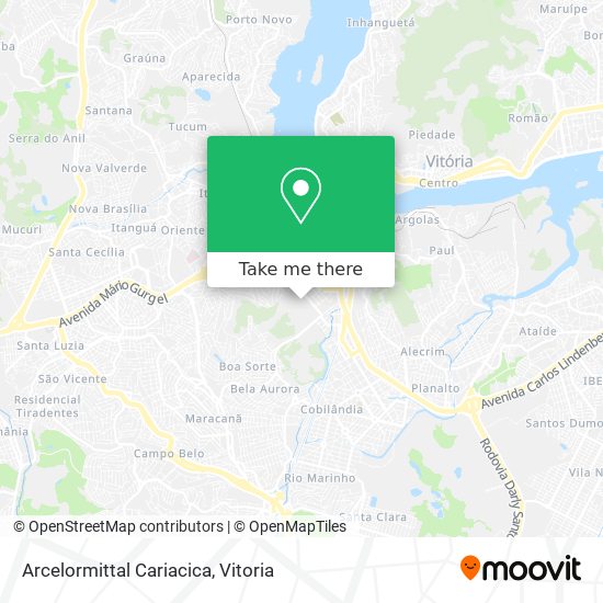 Arcelormittal Cariacica map