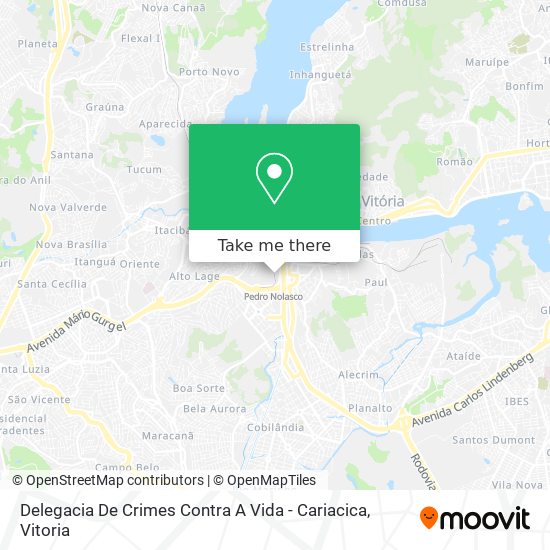 Delegacia De Crimes Contra A Vida - Cariacica map