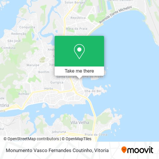 Monumento Vasco Fernandes Coutinho map