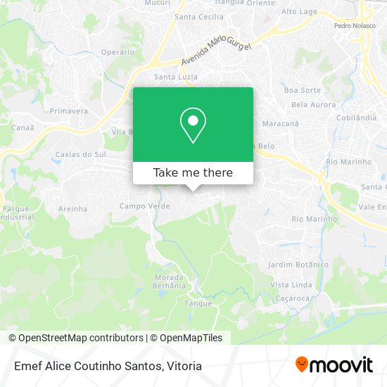 Emef Alice Coutinho Santos map