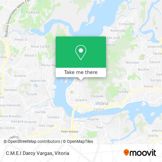 C.M.E.I Darcy Vargas map