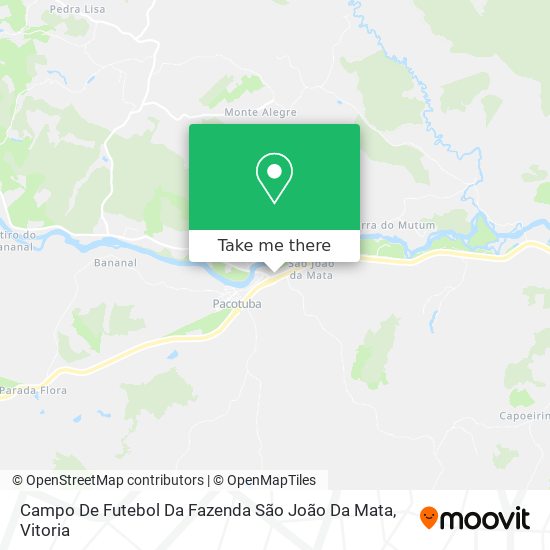 Campo De Futebol Da Fazenda São João Da Mata map