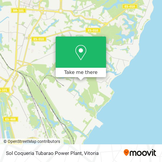 Sol Coqueria Tubarao Power Plant map