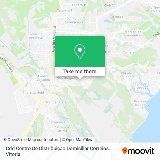 Cdd Centro De Distribuição Domiciliar Correios map
