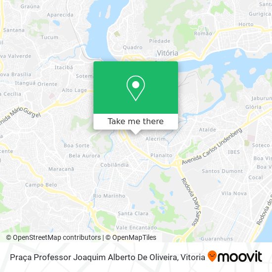 Praça Professor Joaquim Alberto De Oliveira map