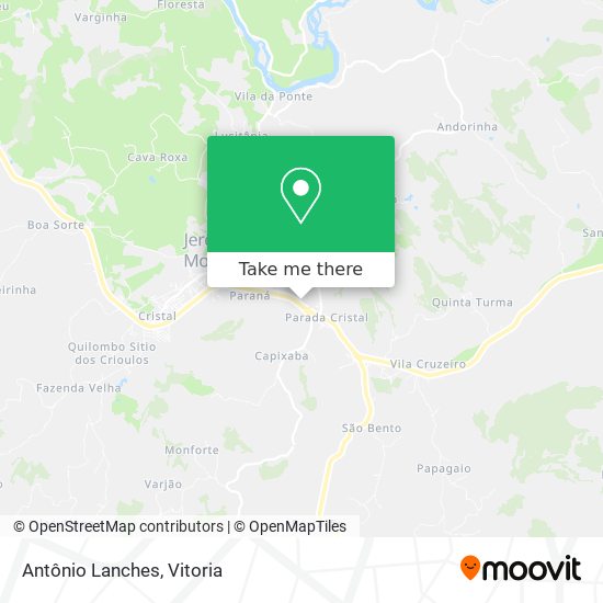 Antônio Lanches map