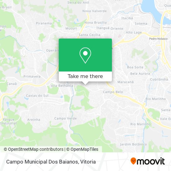 Campo Municipal Dos Baianos map