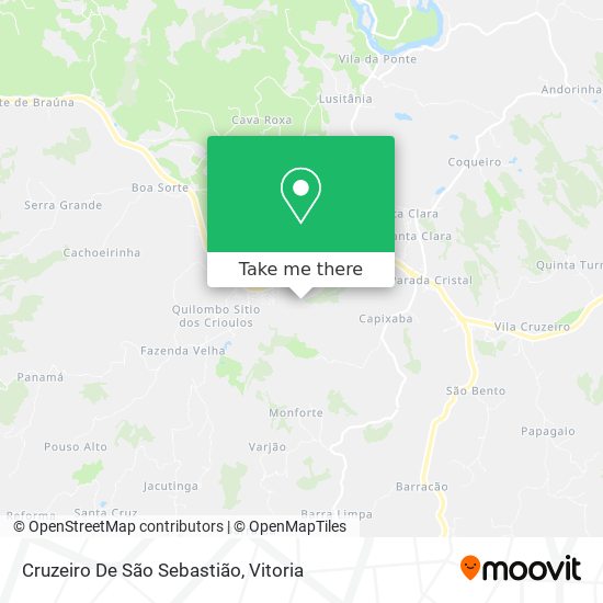 Cruzeiro De São Sebastião map