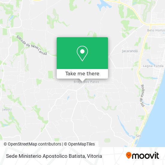 Sede Ministerio Apostolico Batista map