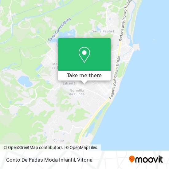 Conto De Fadas Moda Infantil map