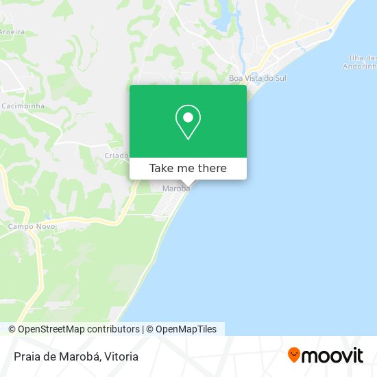 Mapa Praia de Marobá