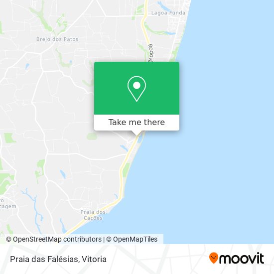 Praia das Falésias map