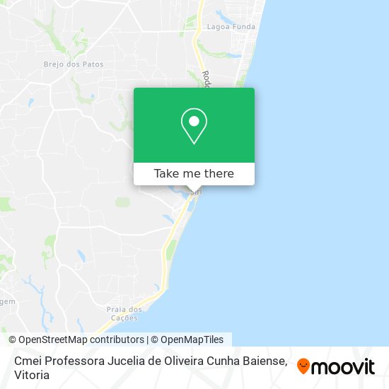 Cmei Professora Jucelia de Oliveira Cunha Baiense map