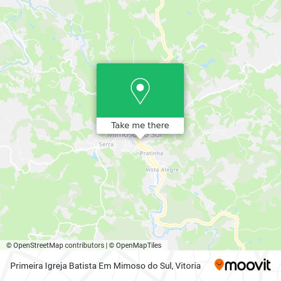 Primeira Igreja Batista Em Mimoso do Sul map