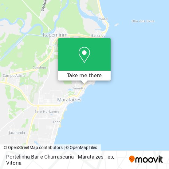 Portelinha Bar e Churrascaria - Marataizes - es map