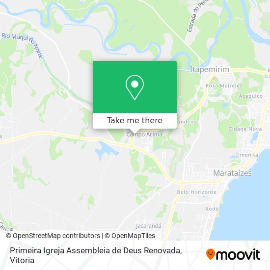 Primeira Igreja Assembleia de Deus Renovada map