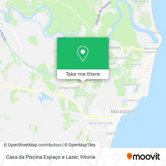 Casa da Piscina Espaço e Lazer map