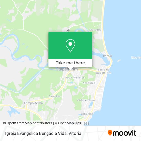 Igreja Evangélica Benção e Vida map