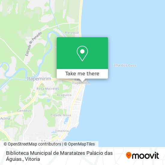 Biblioteca Municipal de Marataízes Palácio das Águias. map