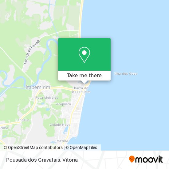 Pousada dos Gravatais map